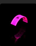 Pink LED wristband